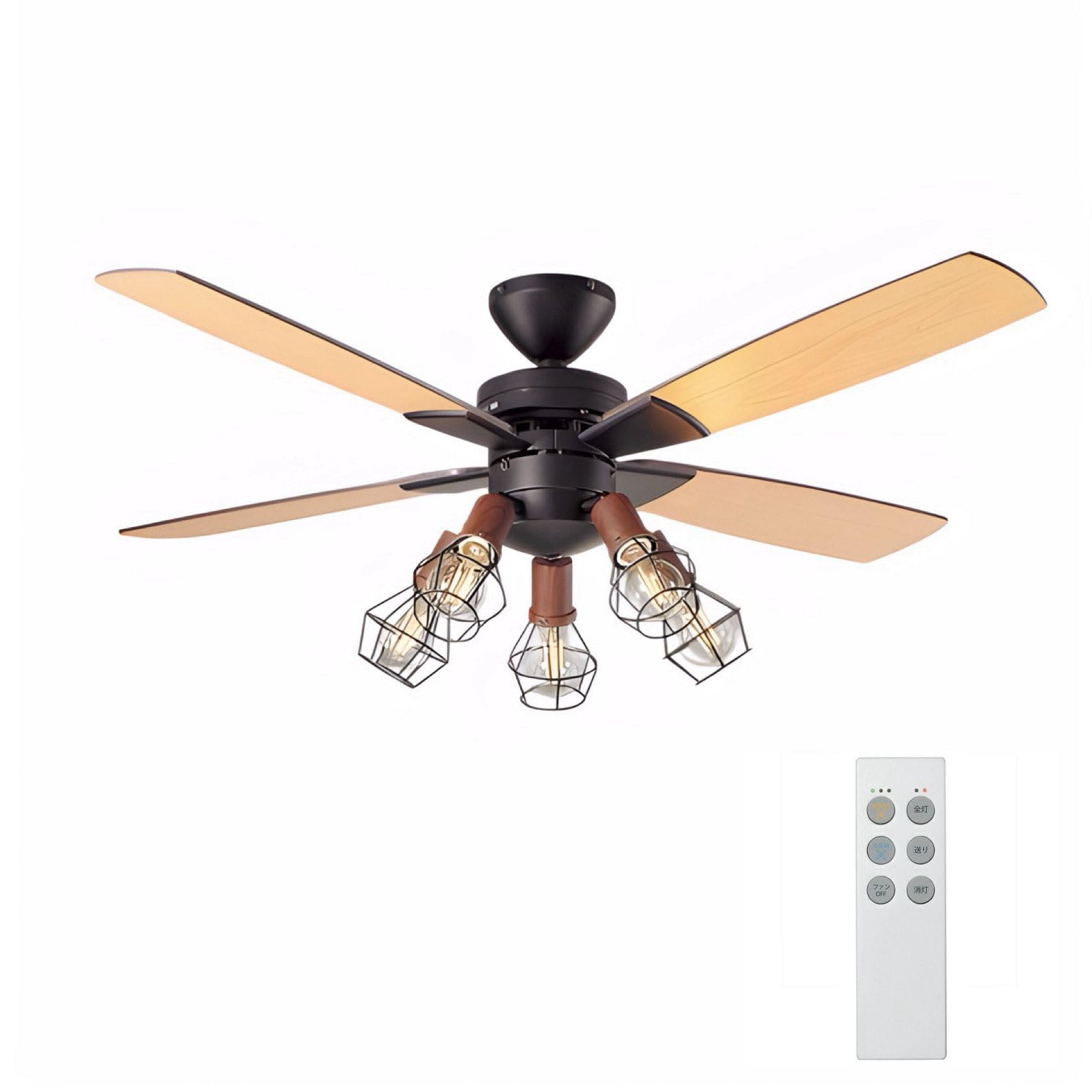 Amazon | 大光電機 DAIKO シーリングファンライト LEDランプ(E26) 5灯
